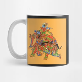 Copy of Phad painting, Indian folk art, watercolor painting Mug